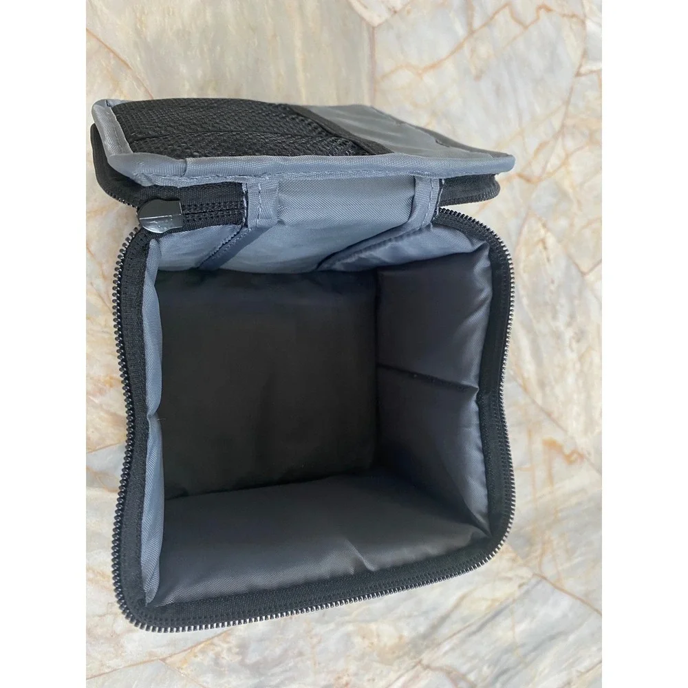 Waterpik Travel Storage Case Gray Nylon Padded Zippered Bag with Mesh Pocket